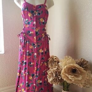 Vintage UM & COMPANY floral Maxi dress